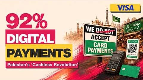 Visa fintech explainer video on digital payments in Pakistan, motion graphics by Just Start Media